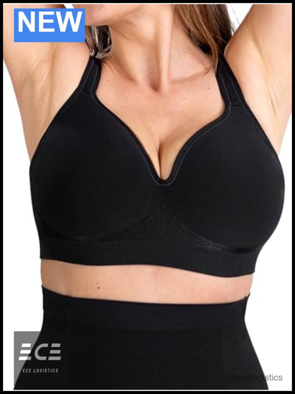 Wireless Full Coverage Sweetheart Bra with Lift and Smoothing